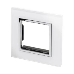 Crystal CT Euro Module Plate 2 Gang White