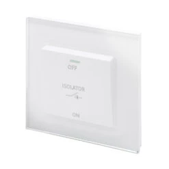 Accord Lighting shop 16 Crystal PG 10A 3-Pole Fan Isolator Switch White