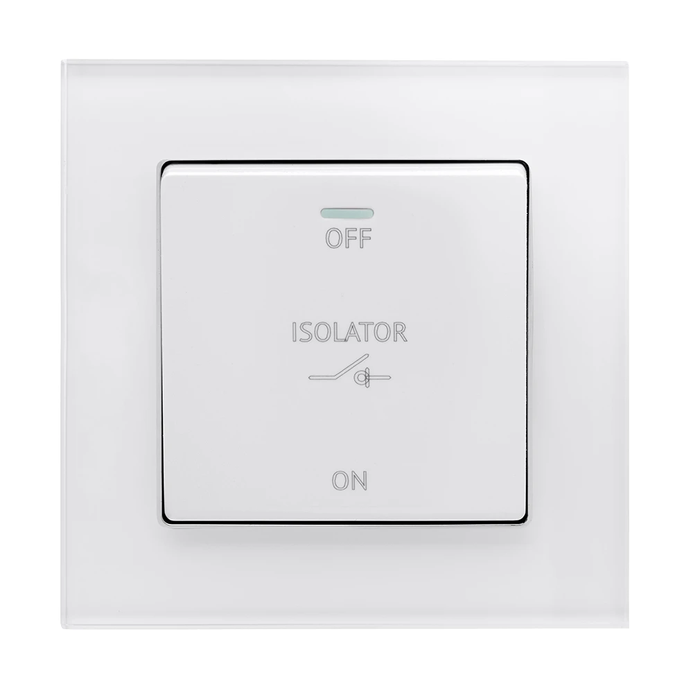 Crystal PG 10A 3-Pole Fan Isolator Switch White 2 Crystal PG 10A 3-Pole Fan Isolator Switch White - Image 2