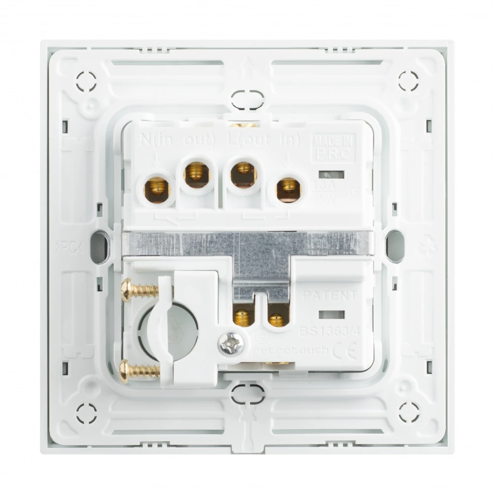 Crystal PG 13A DP Switched Fused Spur White NEW 5 Crystal PG 13A DP Switched Fused Spur White NEW - Image 5