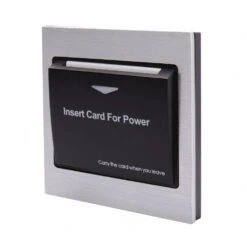 Energy Key Card Saver - Aluminium With Black