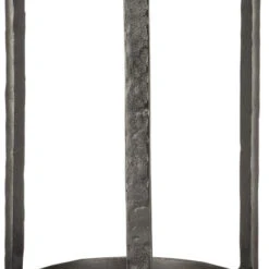 Currey & Company Acea 23.5" Contemporary Graphite Drinks Table Graphite / Clear 4000-0155