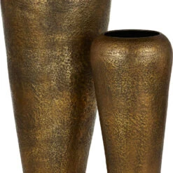 Currey & Company Aladdin 44.5" Modern Vase (set Of 2) Antique Gold 1200-0813