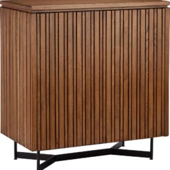 Currey & Company Indeo Morel 36.75" Contemporary Cabinet Morel Brown / Black 3000-0275