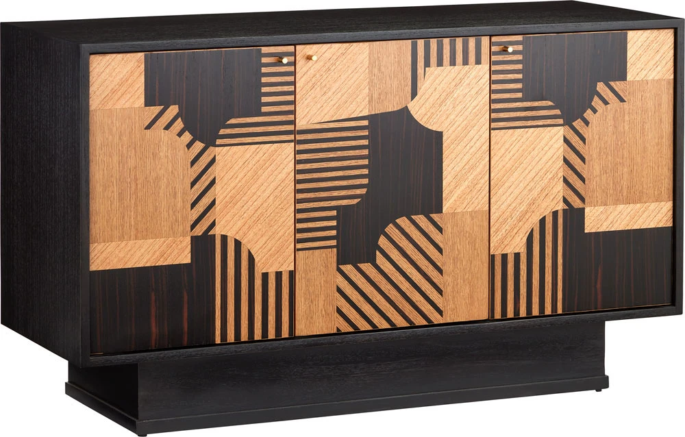 Currey & Company Memphis 31.5" Modern Cabinet Natural / Espresso / Polished Brass 3000-0278 1 Currey & Company Memphis 31.5" Modern Cabinet Natural / Espresso / Polished Brass 3000-0278