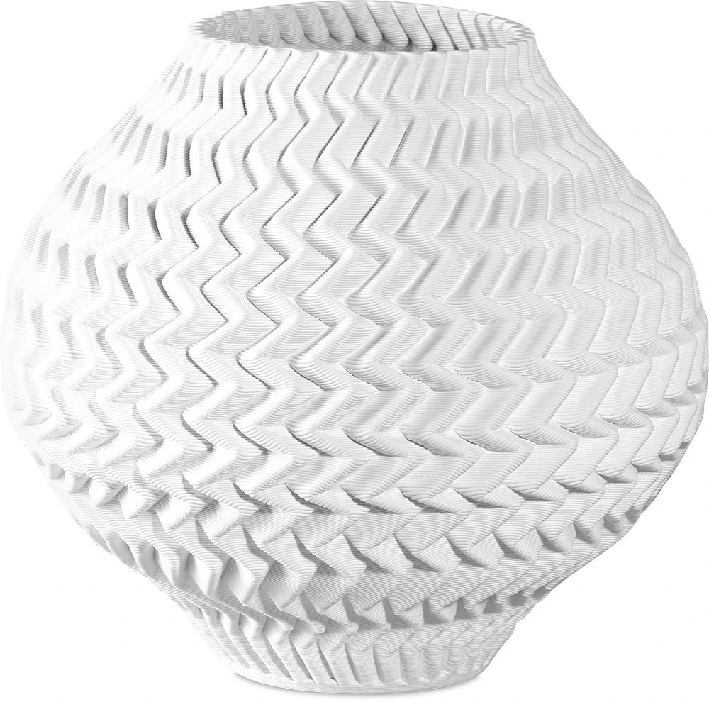 Currey & Company Plisse 8.5" Modern Small Vase White 1200-0788 1 Currey & Company Plisse 8.5" Modern Small Vase White 1200-0788