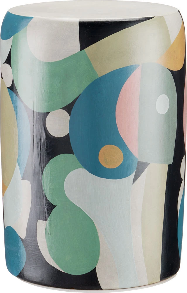 Currey & Company So Nouveau 17.5" Contemporary Accent Table Multicolor 3000-0254 1 Currey & Company So Nouveau 17.5" Contemporary Accent Table Multicolor 3000-0254