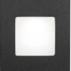 Dainolite 5" LED Contemporary Outdoor Step Light Black DLEDW-245-BK
