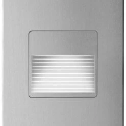 Dainolite 5" LED Contemporary Outdoor Step Light Silver DLEDW-200-BA