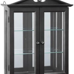 Design Toscano Black Amesbury Manor Curio Cabinet Bn17222