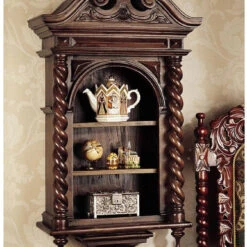 Design Toscano Charles Ii Wall Cabinet Af2104
