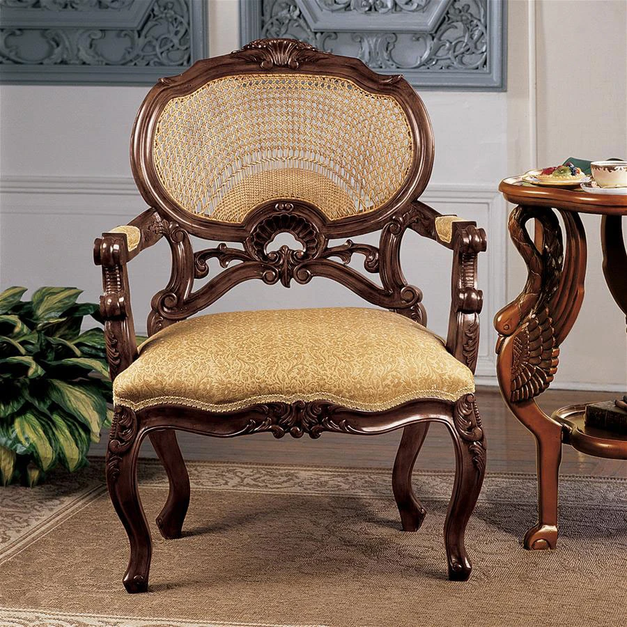 Design Toscano Chateau Marquee Occasional Chair Af1595 1 Design Toscano Chateau Marquee Occasional Chair Af1595