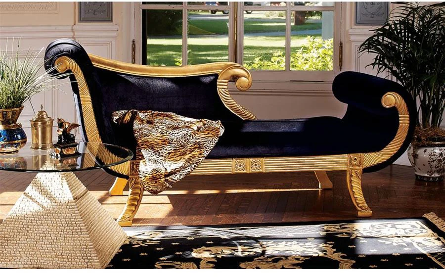 Design Toscano Cleopatra Chaise Af1602 1 Design Toscano Cleopatra Chaise Af1602