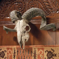 Design Toscano Corsican Ram Skull And Horns Plaque Cl3377