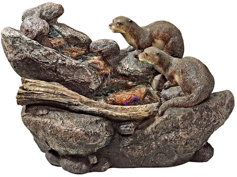 Design Toscano Curious Sea Otters Fountain Dw08087 1 Design Toscano Curious Sea Otters Fountain Dw08087