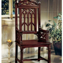 Design Toscano Gothic Tracery Cathedral Chair Af1422