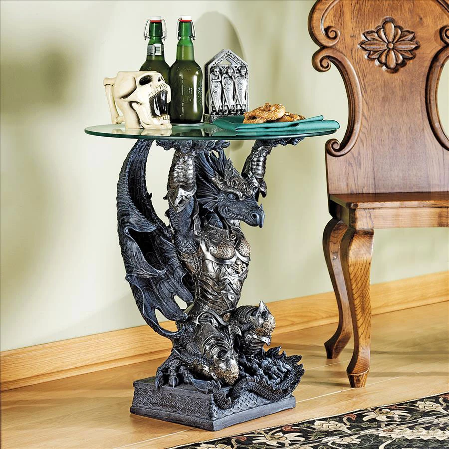 Design Toscano Hastings Warrior Dragon Table Cl3941 1 Design Toscano Hastings Warrior Dragon Table Cl3941