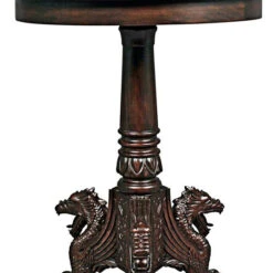Design Toscano Heraldic Lion Accent Table Af57140