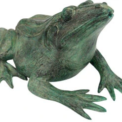 Design Toscano Medium Bull Frog Bronze Statue Pn57921