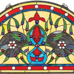 Design Toscano Palladios Stained Glass Window Hd545