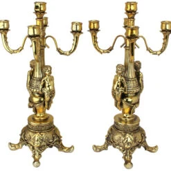 Design Toscano S/2 Chateau Chambord Candelabras Ky7156