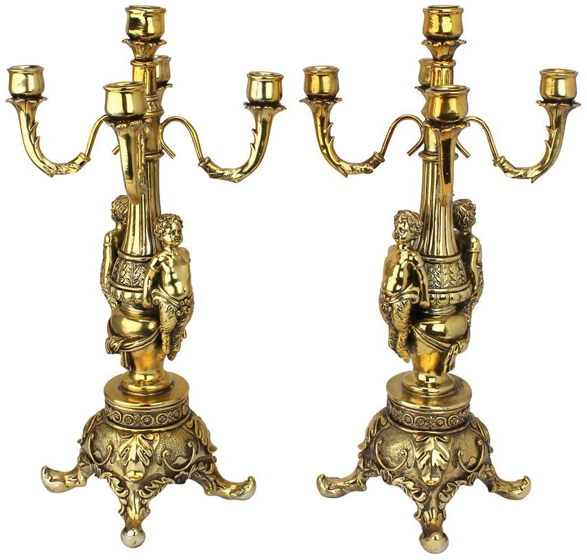 Design Toscano S/2 Chateau Chambord Candelabras Ky7156 1 Design Toscano S/2 Chateau Chambord Candelabras Ky7156