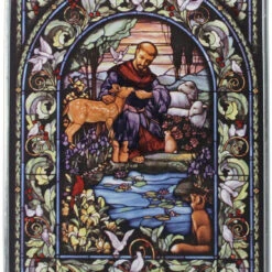 Design Toscano St Francis Of Assisi Art Glass Gm1203