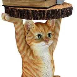 Design Toscano Tabby At Your Service Side Table Jq9974