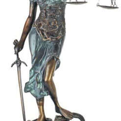 Design Toscano Table Top Themis Blind Justice Bronze Aa5020