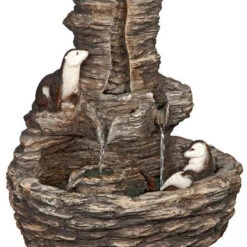 Design Toscano Tres Amigos Playfull Otter Fountain Ky1008