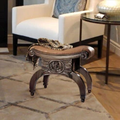 Design Toscano Venetian Leather Taboret Af1359