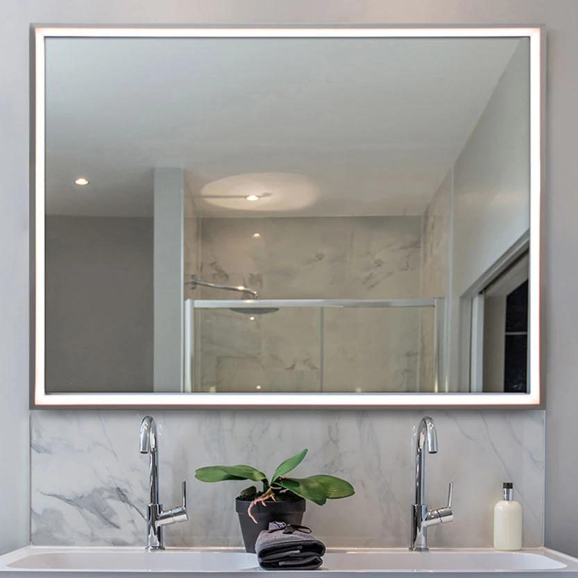 Electric Mirror Radiance 34.75" LED Contemporary Rectangular Lighted Mirror RADP-2334 1 Electric Mirror Radiance 34.75" LED Contemporary Rectangular Lighted Mirror RADP-2334