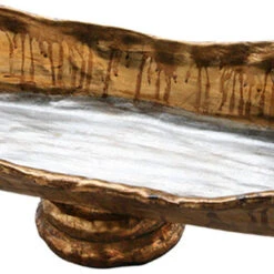 Lucas McKearn Guillot 6.5" Contemporary Gold Leaf And Silver SI1135