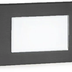 WAC Lighting 3.13" LED Contemporary Indoor Step Lighting Black WL-LED130-C-BK
