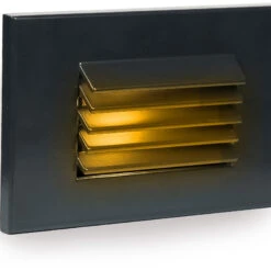 WAC Lighting 3.13" LED Contemporary Indoor Step Lighting Black WL-LED120-AM-BK